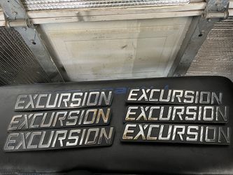 00-05 Ford Excursion Emblem Logo Badge Set