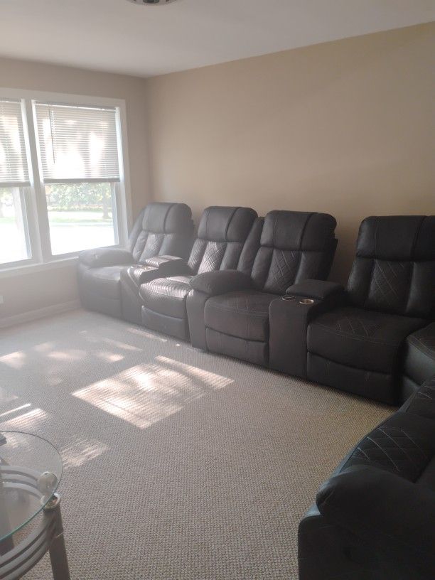 Grey Maxwell Recliner Seats, LS console 4 piece
