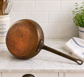 Vintage Centuria Baumlin France Copper Aluminum 9.5” Skillet Fry Pan