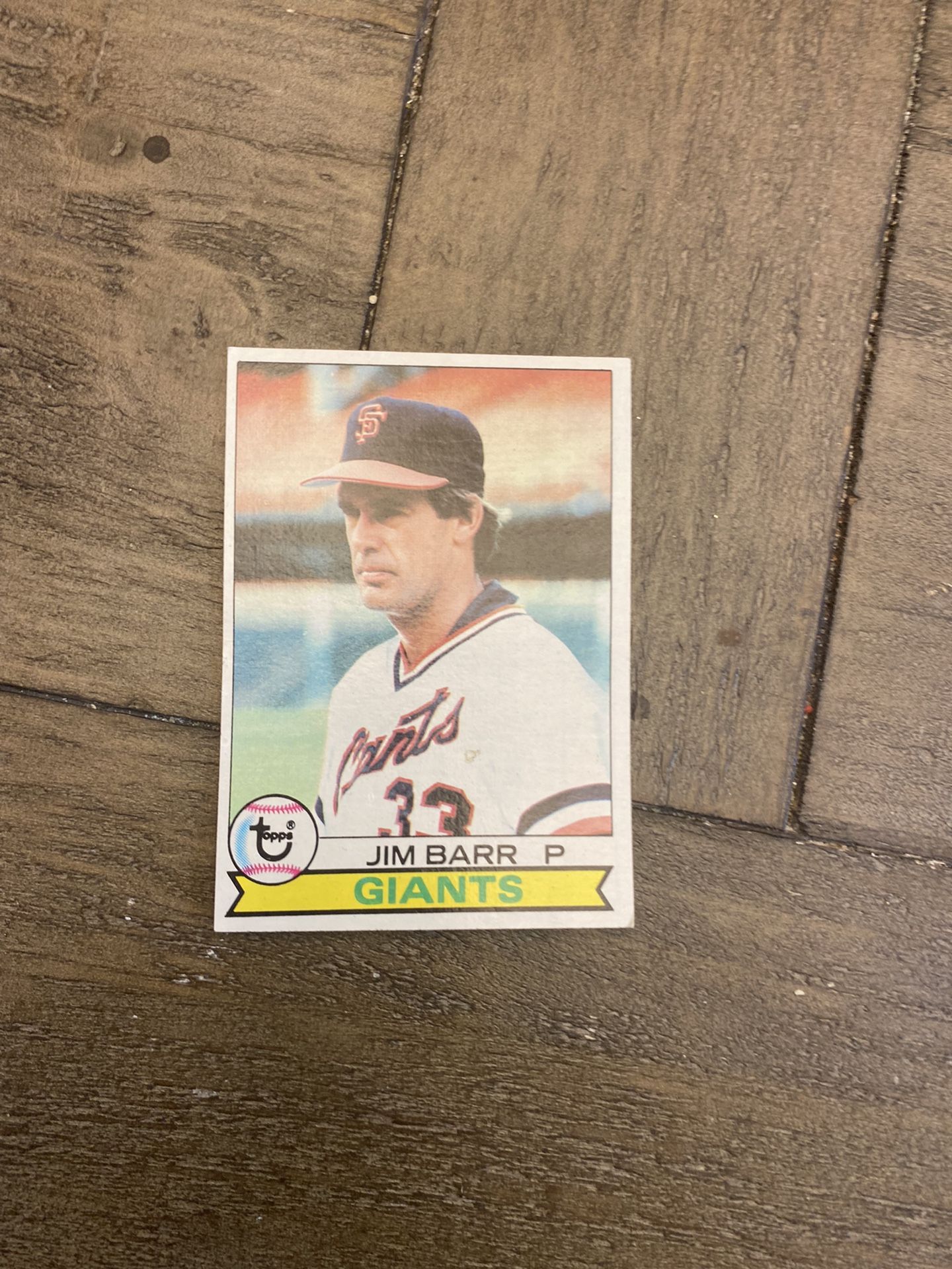 Jim Barr P Baseball Card 1970s