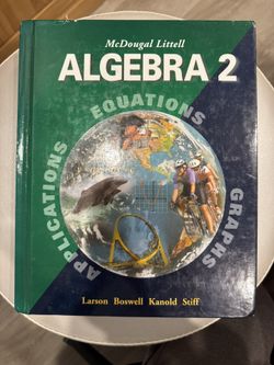 McDougal Littell Algebra 2 Textbook