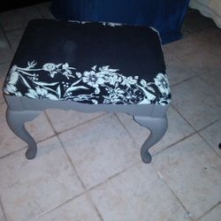 Beautiful floral Wooden Stool