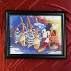 Disney Mickey Mouse Framed Canvas Wall Art 