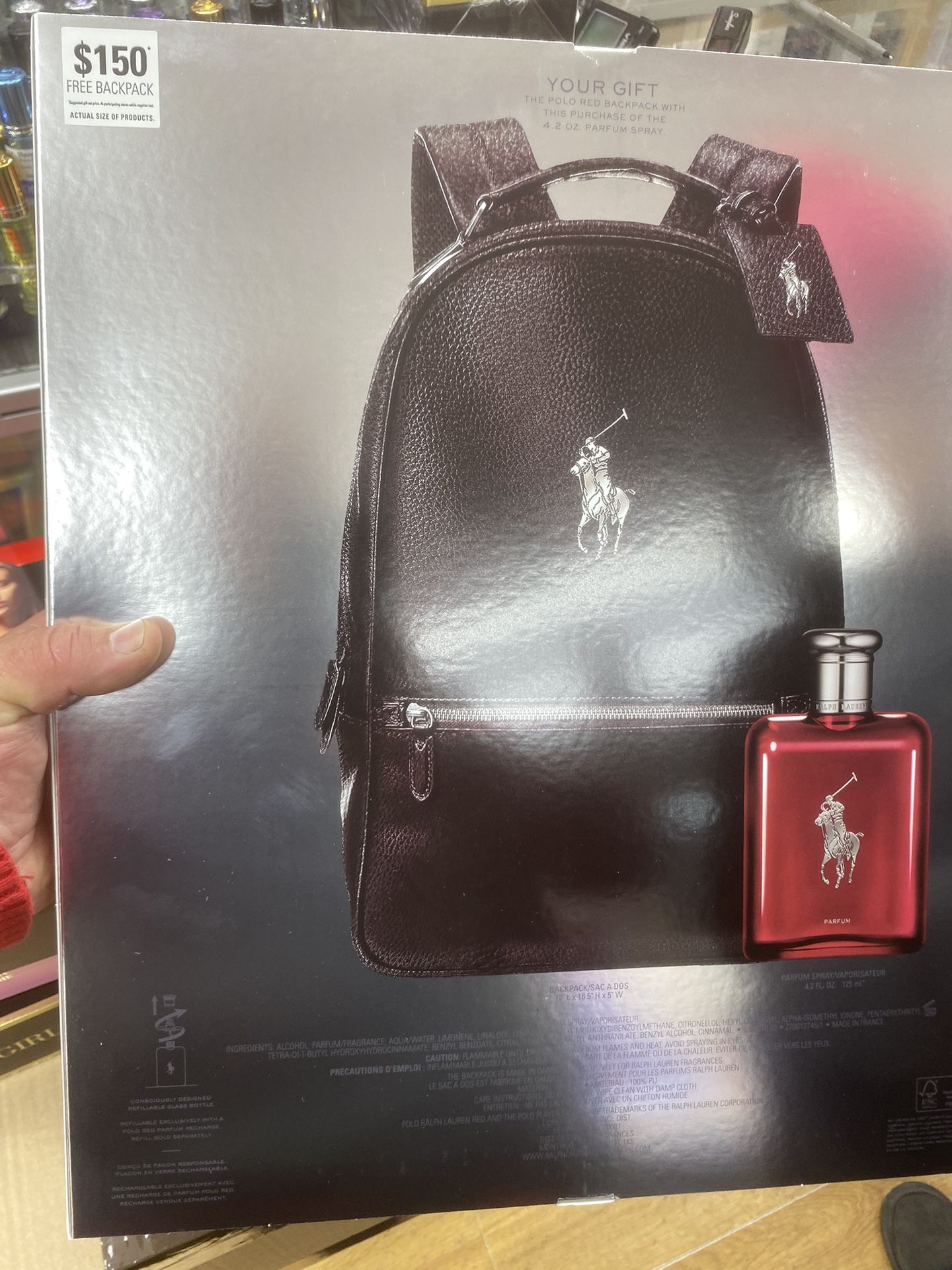 Book Bag And Cologne Polo