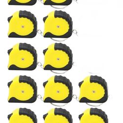 12 Pcs Small Tape Measure Keychains, Mini Tape Measures Retractable, 3.28 FT Portable Mini Tape Measure, Metric Imperial Retractable Pocket Body Measu