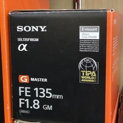 Sony FE 135mm F1.8 GM