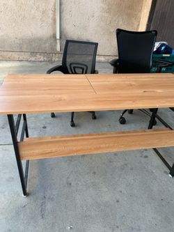 Desk with chair