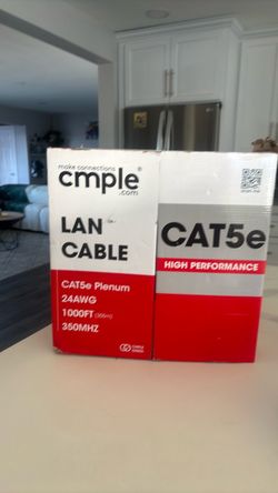 Cmple CAT5e Plenum LAN Cable 1000ft