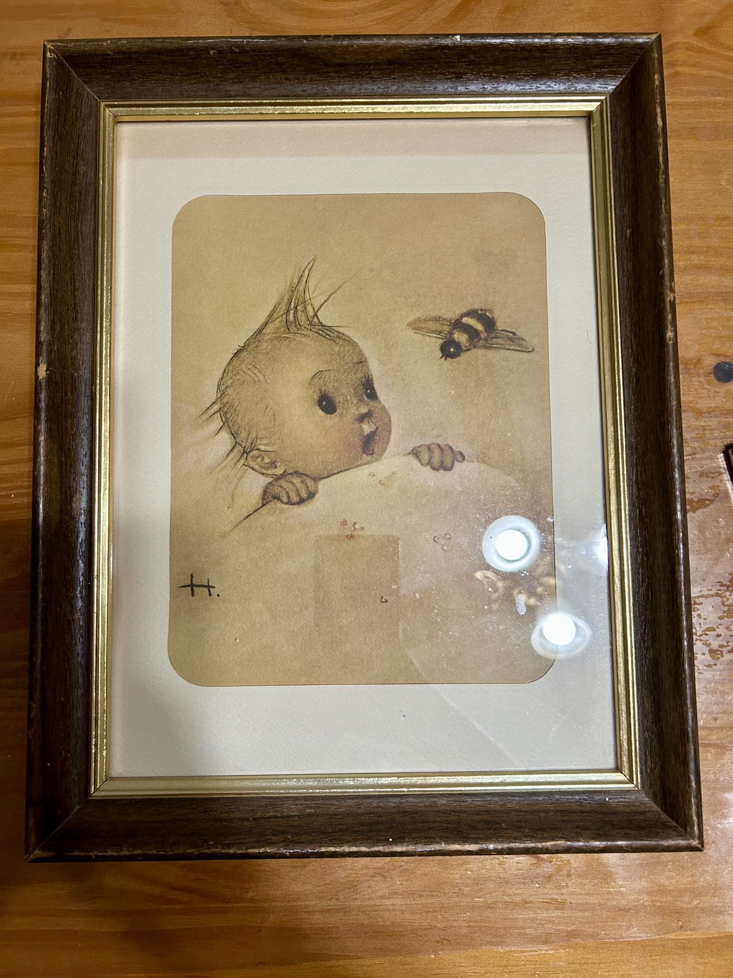 Vintage 1943 Hummel print “What’s Buzzin”