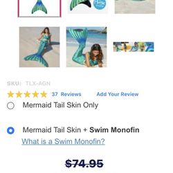 Mermaid Tail Swim Suit Set