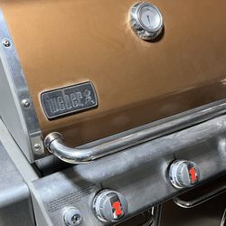 Weber Genesis E-310 BBQ Grill Propane LP 3 Burners Orange