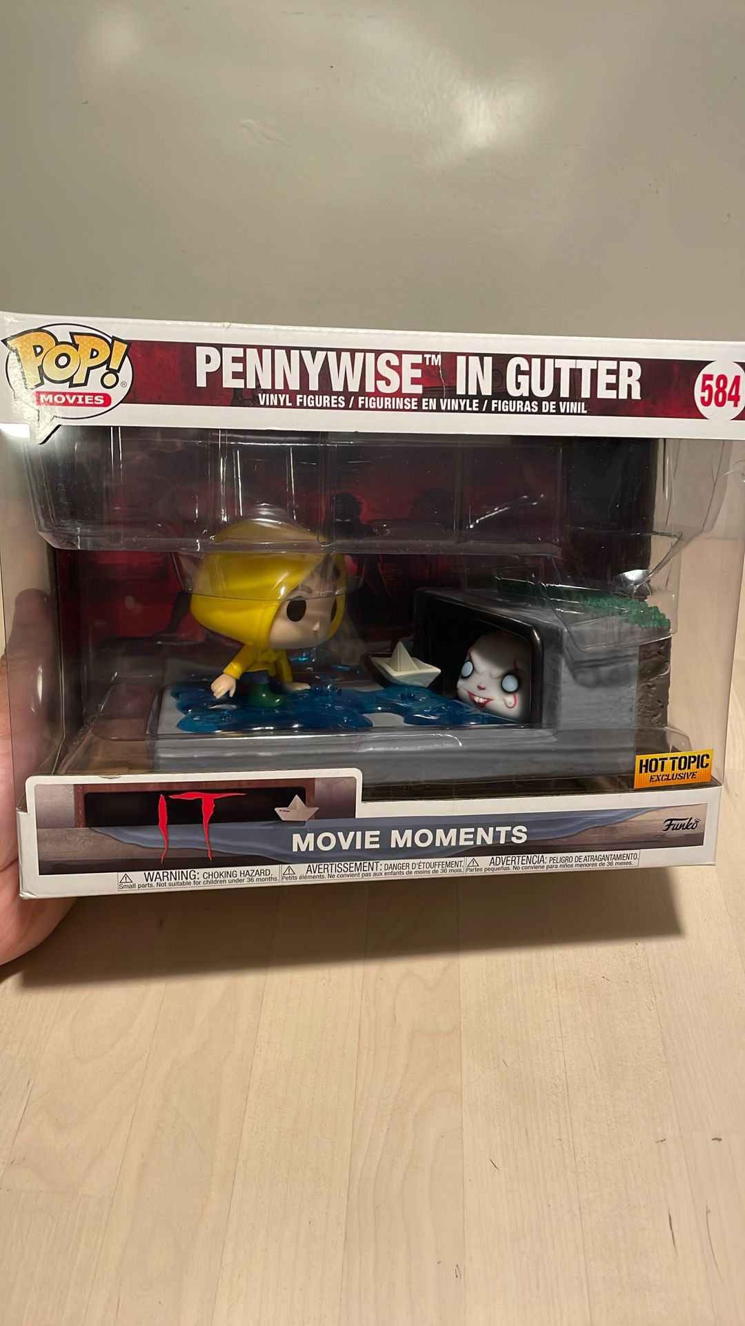 Funko Pop! Movie Moments IT Hot Topic Exclusive Pennywise in Gutter (contact info removed)