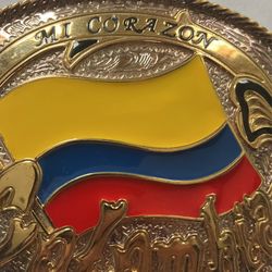Colombia Flag/Belt Buckle.