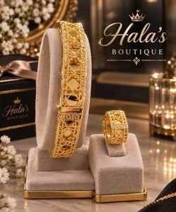 Brand bracelet plated gold