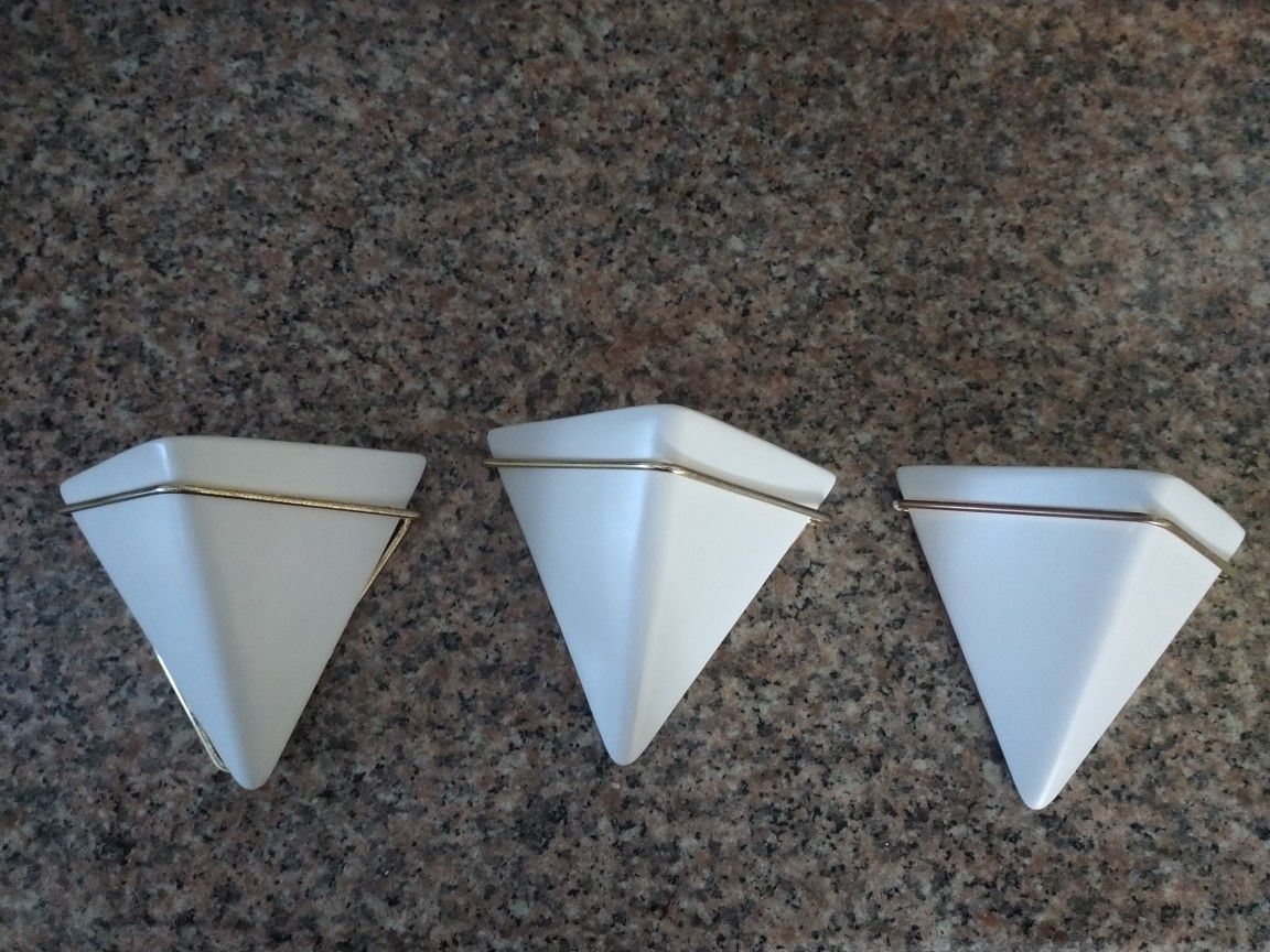 Hanging Planter Vase Geometric Wall Decor Off White Container Wall Planter