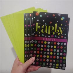 Hallmark Party Time (10) 8"x5 5" BNWOT
