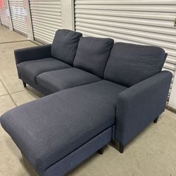 Comfy Blue L-Shaped Sectional 🛋️ FREE DELIVERY 🚚