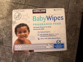 Kirkland Signature Fragrance Free Baby Wipes 900ct