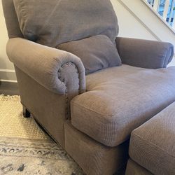 Sofa Chair & Ottoman - Bernhardt 