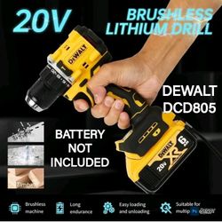 SALE. TOOL ONLY. DEWALT DCD805 COMPACT DRILL DRIVER, 20V, BRUSH LESS MOTOR, 21 STROKES ADJUSTMENT, 1/2" CHUCK, VARIABLE SPEED. 