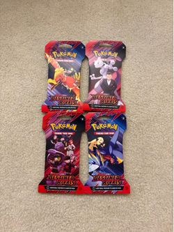 Destined Rivals Sleeved Booster Pack Art Bundle Pokemon Card TCG