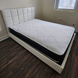 🆕 Brand New Queen Bed with Queen Mattress / Cama Queen con COLCHON Queen Nuevo a Estrenar … Fast 🚚