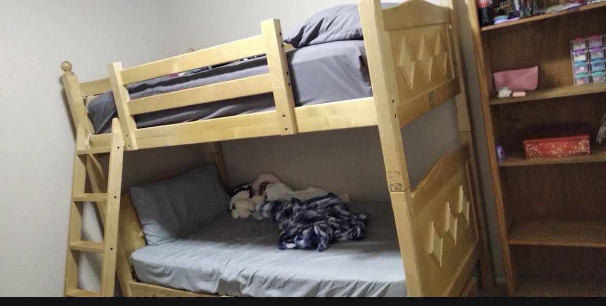 Bunk Twin Wooden Bed