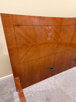 Modern wood bed frame- King