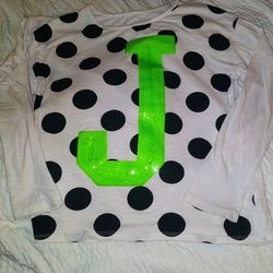 Girls Justice Long Sleeved Letter J Shirt