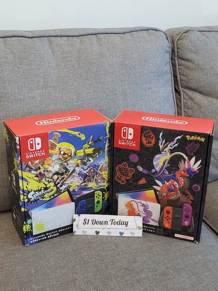 Nintendo Switch OLED Gaming Console New -5 Dollars Down No Credit Needed 