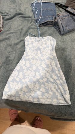Baby blue dress