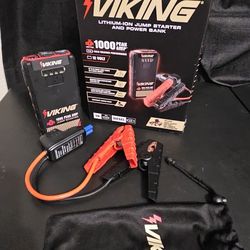 VIKING Lithium-Ion Jump Starter & Power Bank – Like New (Complete Set)