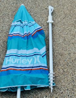 Hurley 7 ft. Heavy Duty High Wind Beach Umbrella