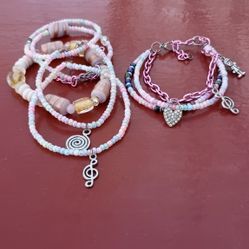 Hand Crafted Girls Bracelets, Assorted Sizes