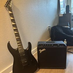 BARELY USED GUITAR AND AMP