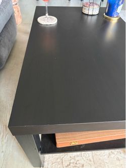 Black coffee table