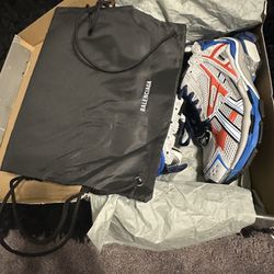 Balenciaga Runner, Grey/whitish, Blue, Red, And Size 10