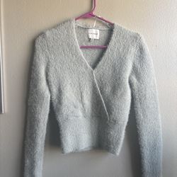 Fuzzy Warm Light Blue Size Small Top
