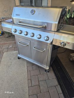 NEXGRILL  GOURMET PRO 6 BURNER  STAINLESS STEEL GAS GRILL WITH SEARING SIDE BURNER  NEW 