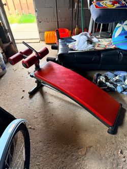 Arched workout bench