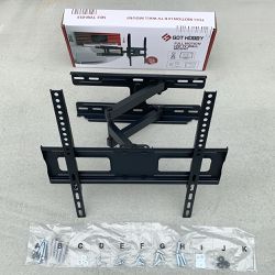 New In Box $25 Full Motion 32-55” TV Wall Mount Bracket Dual Arms Swivel Tilts Max 99lbs 