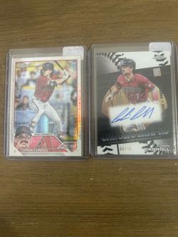 Corbin Carroll Topps chrome Auto /10 & Topps chrome prism rookie
