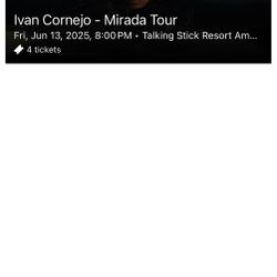 Ivan Cornejo -1 Ticket Only 