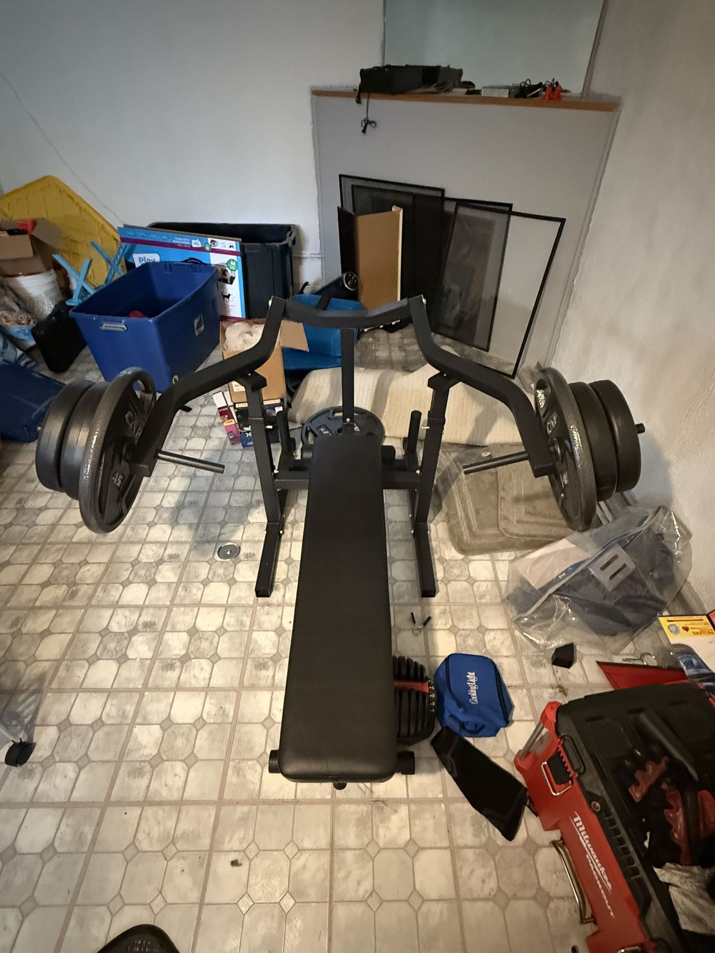 Adjustable bench Press Equipment With weights