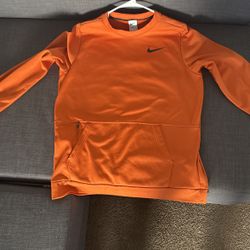 Nike Men’s Orange Therma-Fit  Sweatshirt - Men’s large 