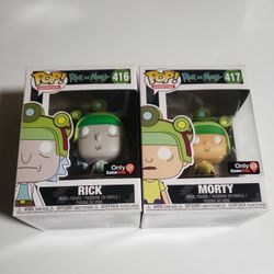Funko Pop! Animation Rick & Morty- Rick & Morty Bundle #416/417 (Gamestop Exclusive)