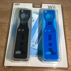 Official Nintendo Wii Remote Gloves Sealed NEW In Pack Black and BLUE