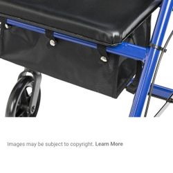 Walker stroller with seat and pouch