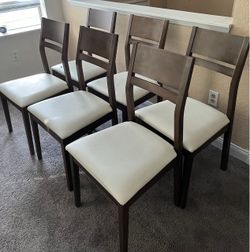 6-chair dining sets with wooden table