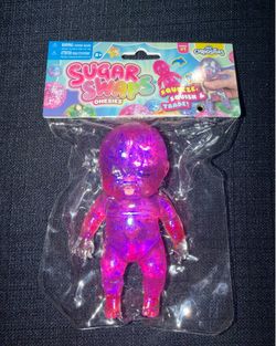 Orb Curiosities Sugar Swaps Onesies Pink Giant Baby Squeeze Squishy Sensory 5 Inch Toy